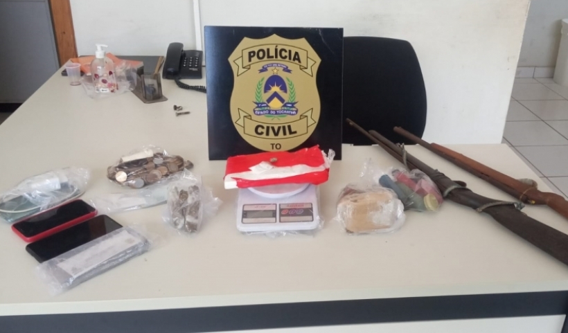 Operação em Pedro Afonso apreende 1,5 kg e meio de maconha e 600 gramas de cocaína; três pessoas são autuadas por tráfico de drogas